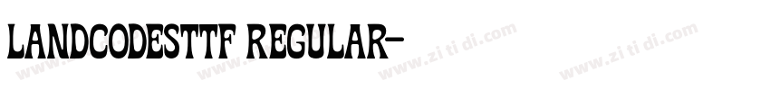 Landcodesttf Regular字体转换